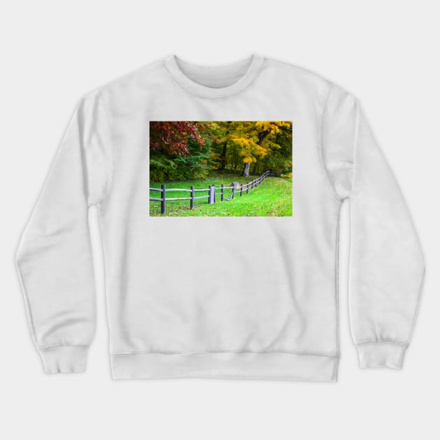 Colorful fall landscape Crewneck Sweatshirt by Carlosr1946